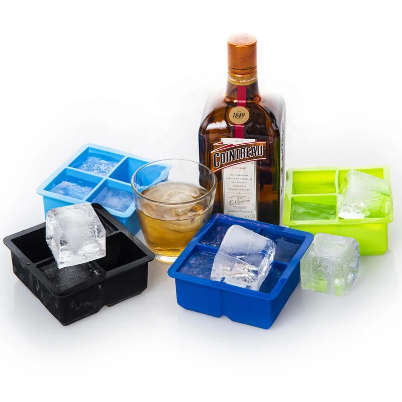 

BPA free using ice cube trays mold with lid, custom silicone ice cream cube tray mold drinking game, According to pantone color