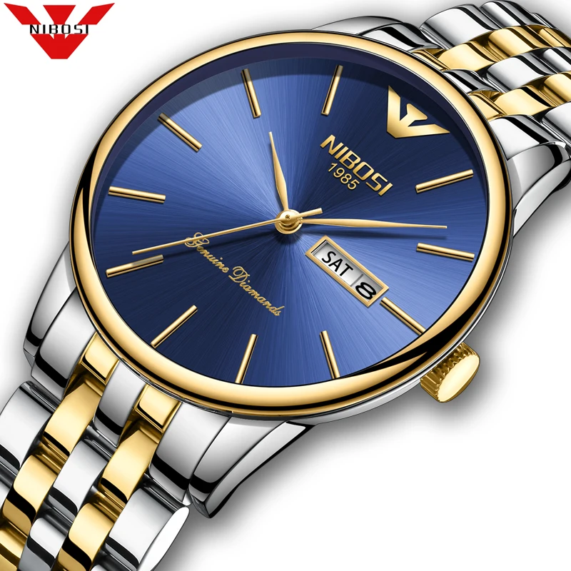 

NIBOSI Mens Watches Top Brand Luxury Quartz Montre Homme Minimalist Ultrathin Wrist Watches Waterproof Clock Relogio Masculino