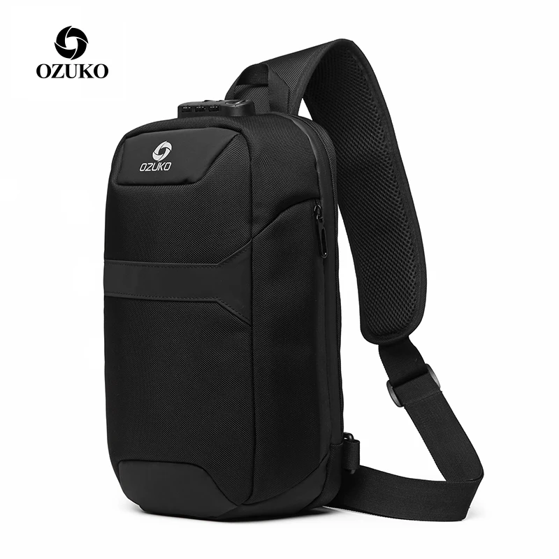 

Ozuko 2022 Anti Thief Satchel Crossbody China Cross Outdoor Oem Chest Bags For Men Sling Bag With Usb Charging