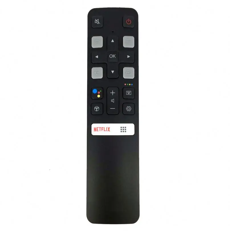 

In stock Remote Control NEW Original Voice remote control RC802V FMR1 For TCL TV 65P8S 49S6800FS 49S6510FS Fernbedienung remote, Black