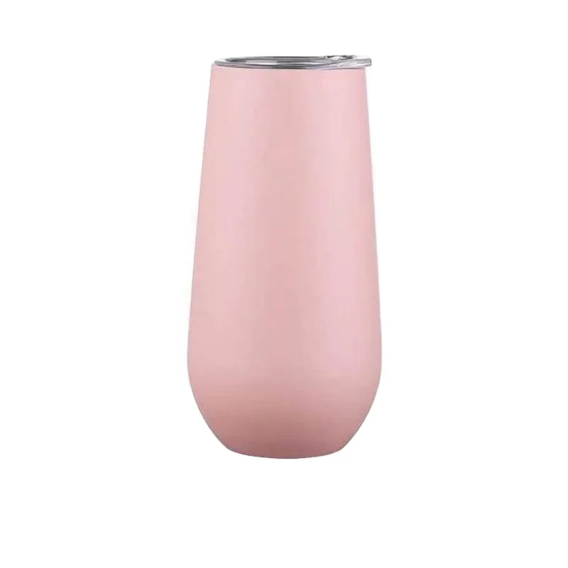 

Egg Shaped Cup Double Wall Stainless Steel Egg Cup Vacuum Beer Cup 500ml Stainless Steel Wine Tumbler With Plastic Lid
