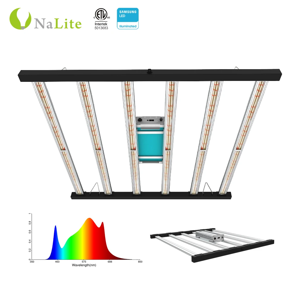Samsung LM561C 301B 301H diodes 600w 640w 800w dimmable Nalite led grow light pot sample vs cob full spectrum