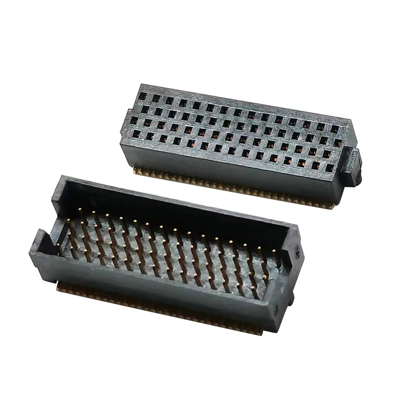 

1.27mm Pitch BTB Connector Mating Height 6.35/8.0/10.0/12.0mm 4*10P/15P/20P/25P/30P/50P SMT Board to Board Connector