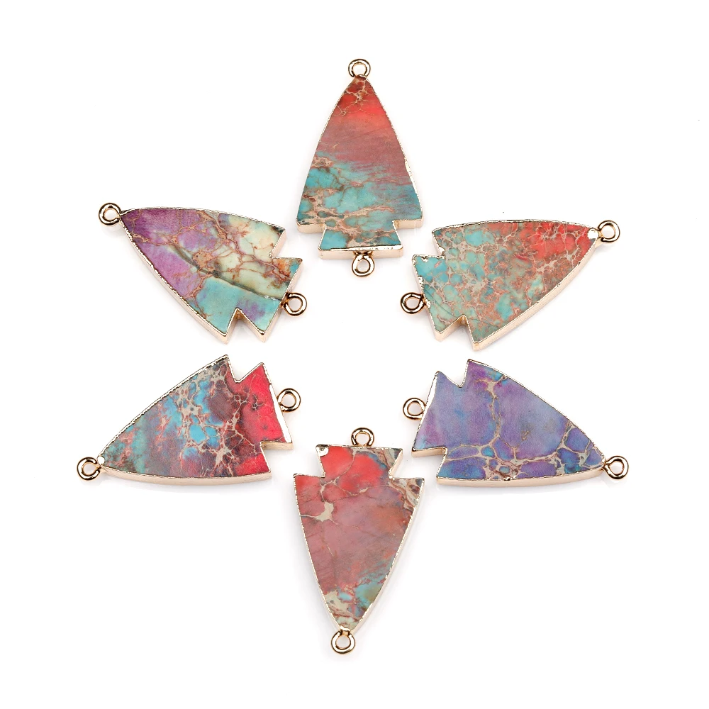 

High Quality Factory DIY Druzy Necklace Stone Pendant Agate Arrow Pendants For Jewelry Making