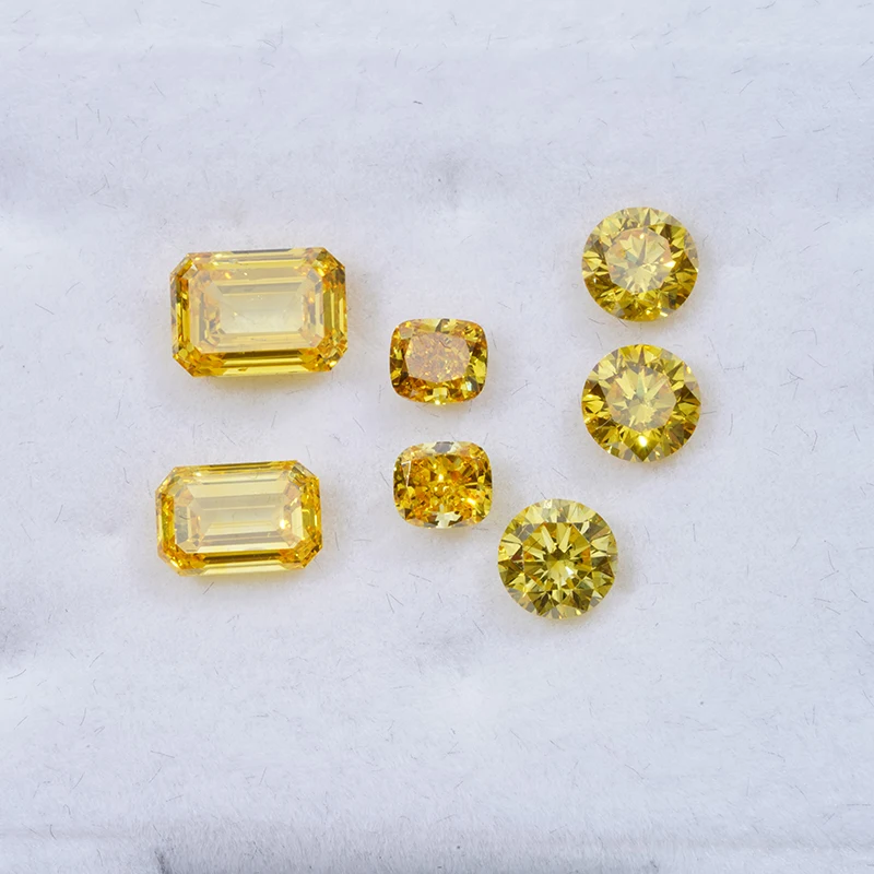 Yellow Diamonds Same As Natural Diamond 0.1CT 0.2CT 0.5CT Small Size Fancy Marquise Cut Loose Lab Grown Diamond for Ring
