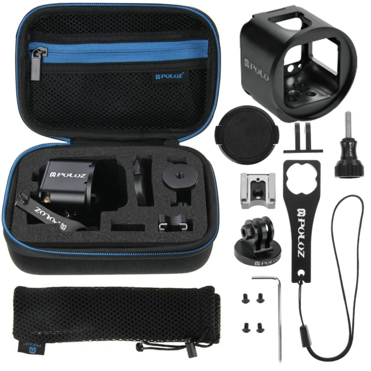 

PULUZ 14 in 1 CNC Aluminum Cage Combo Kits with EVA Case for GoPro HERO5 Session / 4 Session / Session Dropshipping