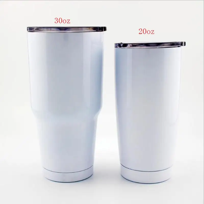 

Blank sublimation travel tumbler 30oz 20oz 12oz 10oz 18/8 stainless steel Double wall vacuum insulation beer mug coffee cup, Multicolor