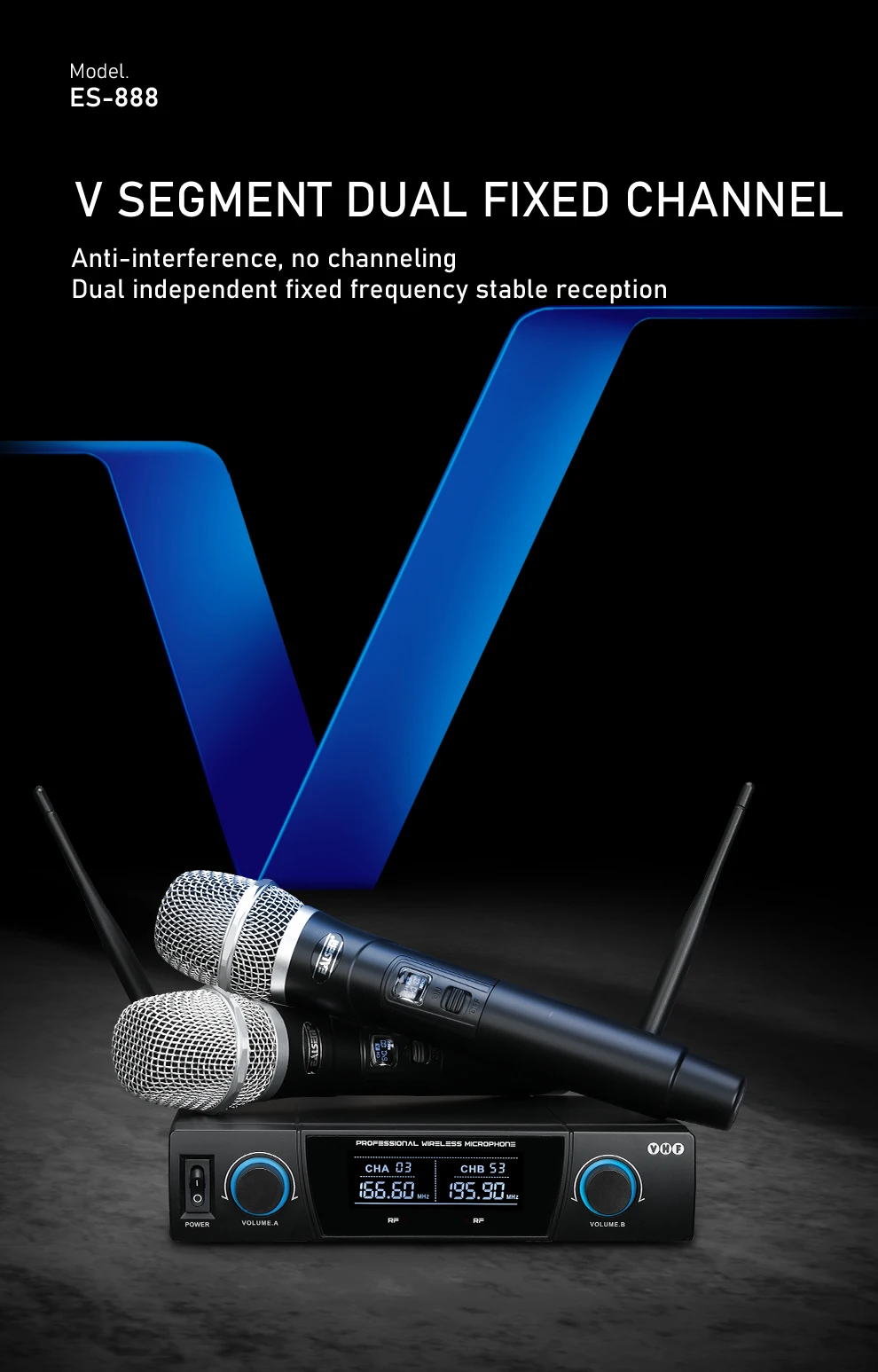 Induction Uhf Microphone One For Two Ktv Family Performance Wireless