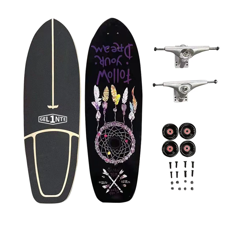 

High Quality Dreamcatcher Style Surfskate Skateboard Longboard Surfskate Samples Available