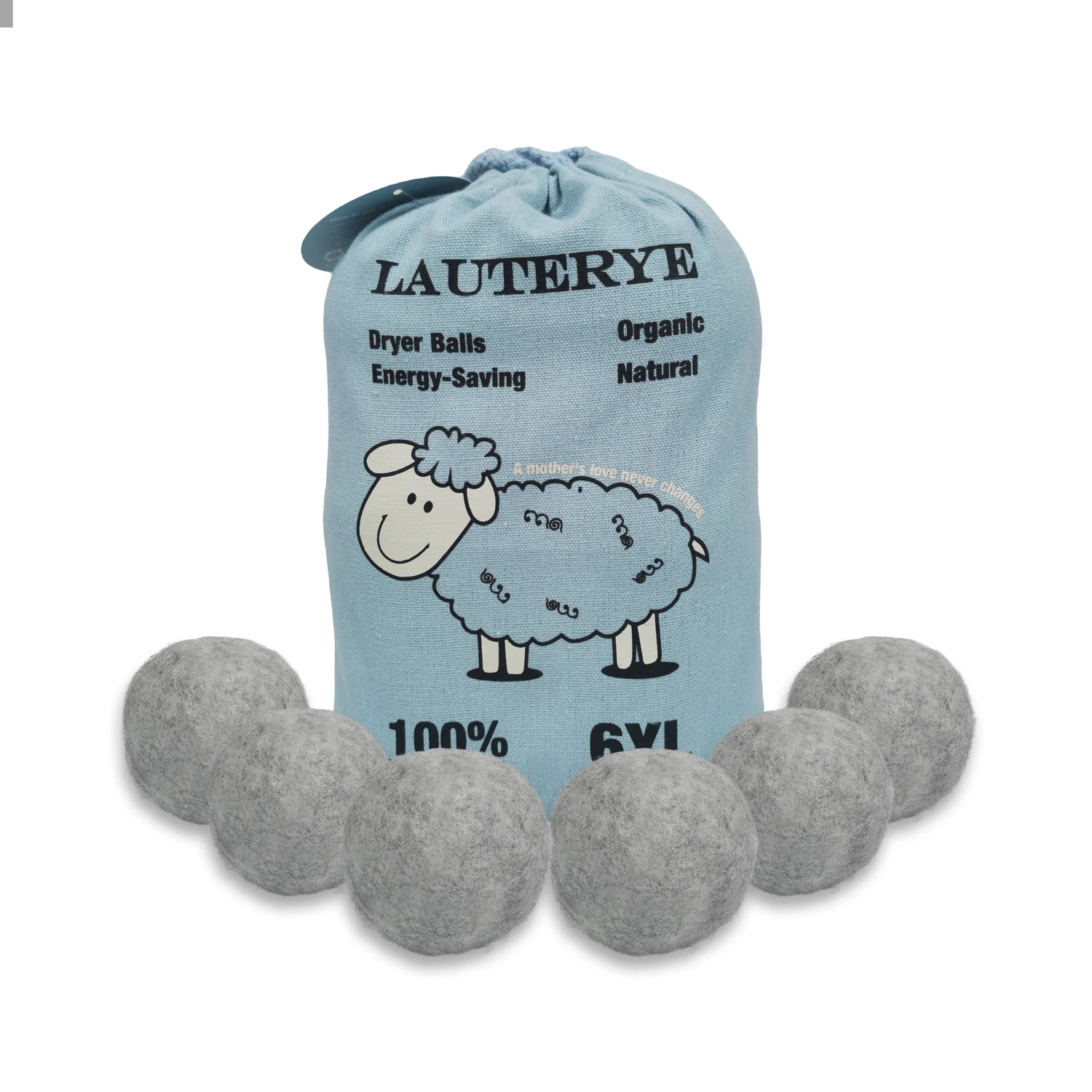 

Natural Gray Dryer Balls 100% New Zealand Wool Dryer Ball Laundry Balls