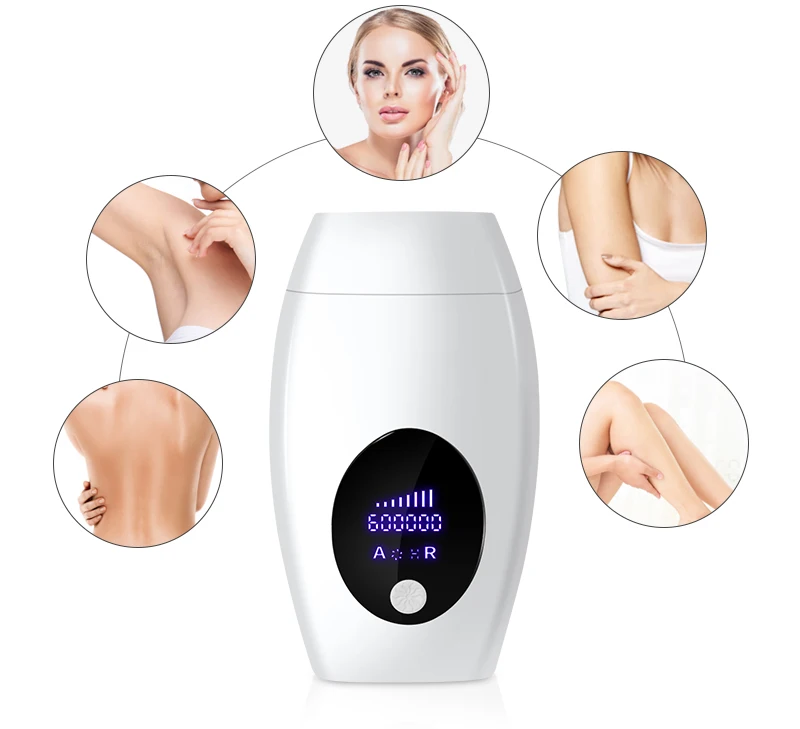 
Factory Direct sale 600000 flash At Home Permanent Depilator LCD Photoepilator Painless Machine IPL laser hair removal 
