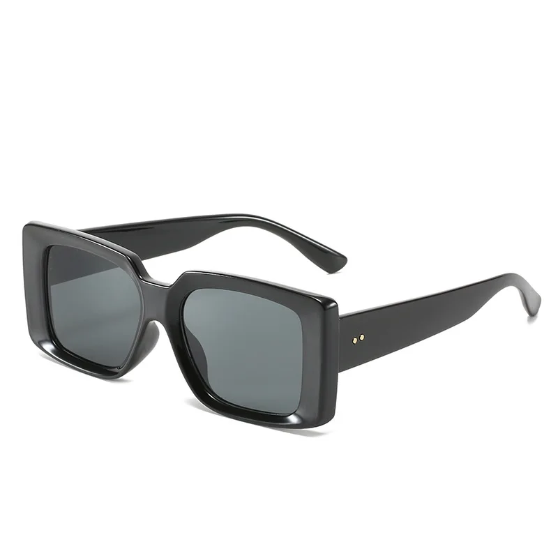 

Amazon Hot Sale Men Square Small Sunglasses 2021 Fashion Black Sun Glasses Women