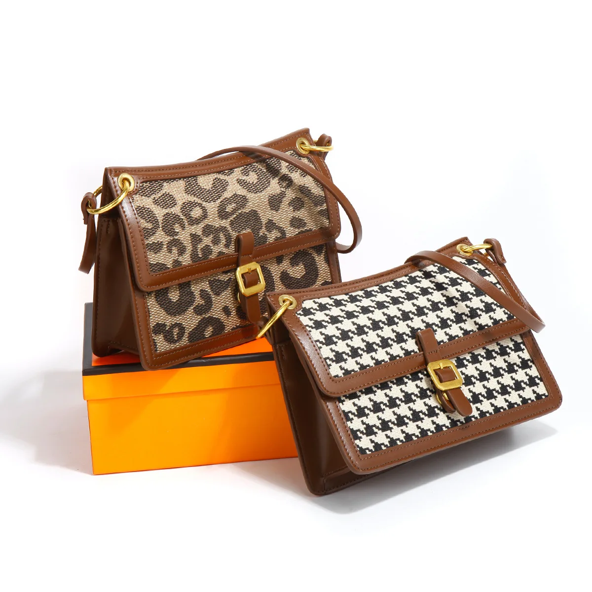 

2021 fashion trends ladies bags ladies handbag with high quality luxury sling bag leopard print cross body hand bags