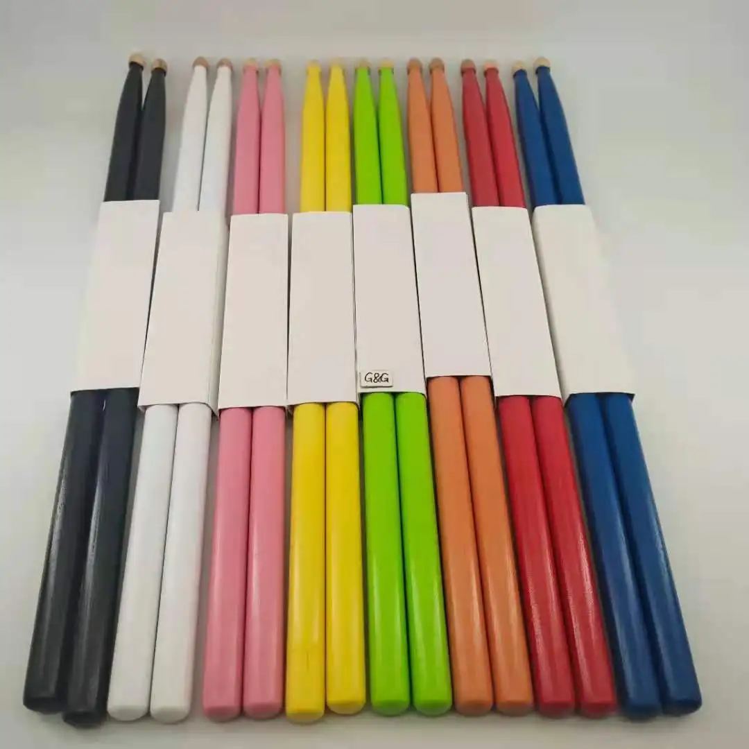 

Factory OEM Colorful Hickory Drumstick With Custom Logo