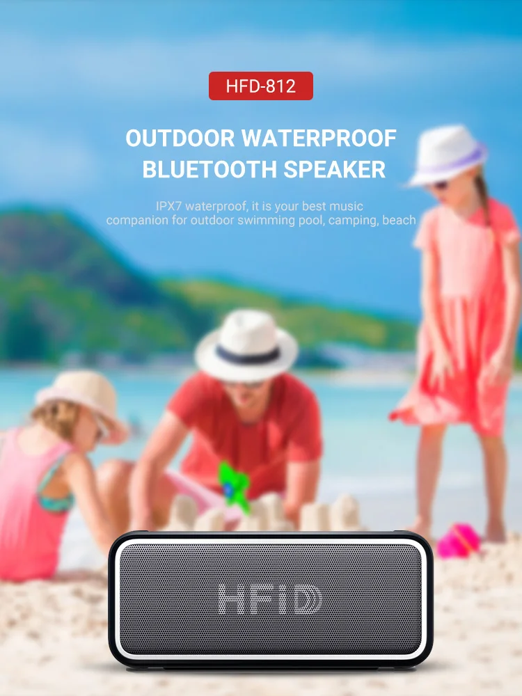 New Designed IP67 Waterproof Portable Wireless Custom Bluetooth Speaker - ANKUX.COM