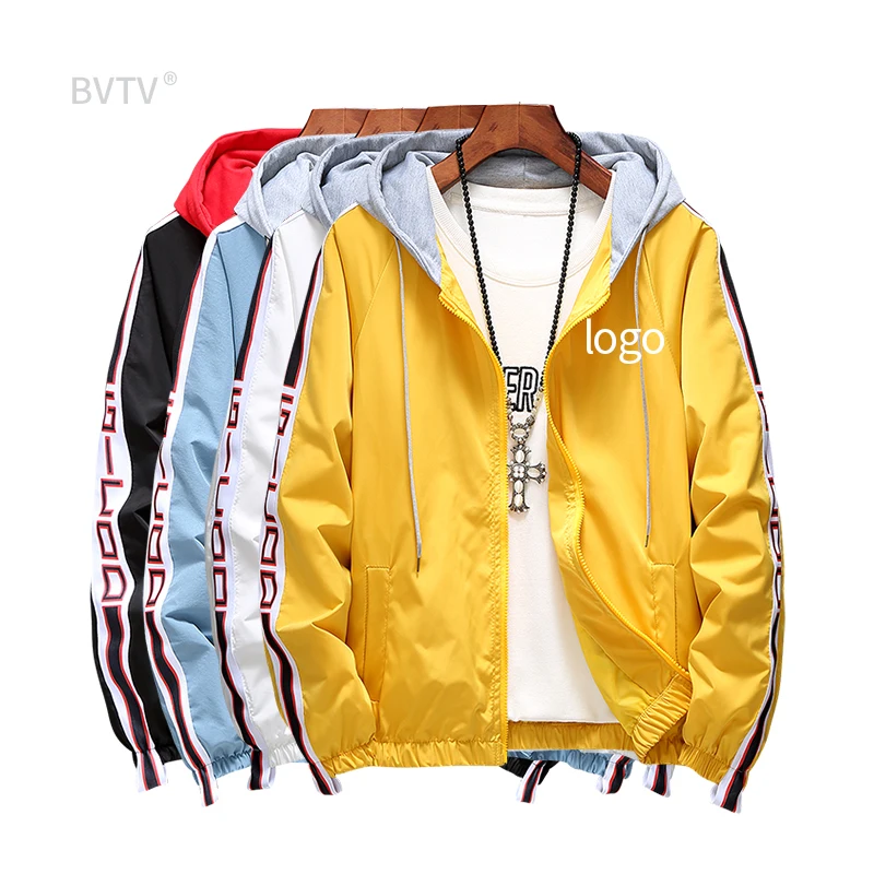 

Trendy Zip Up Hoodie Jacket Letterman Jacket For Mens