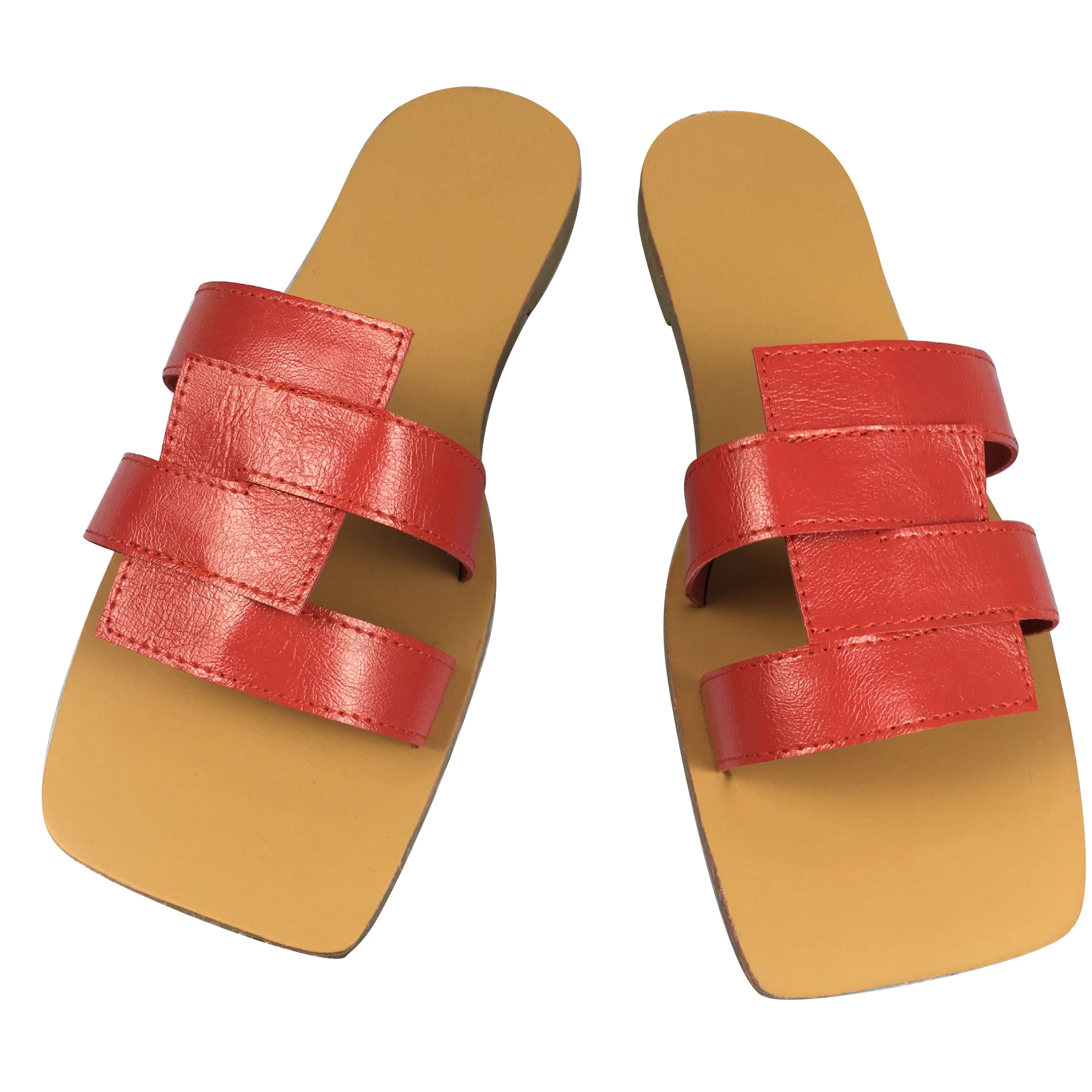 

Flat metal buckle beach rhinestone sandals glitter sandals summer slippers