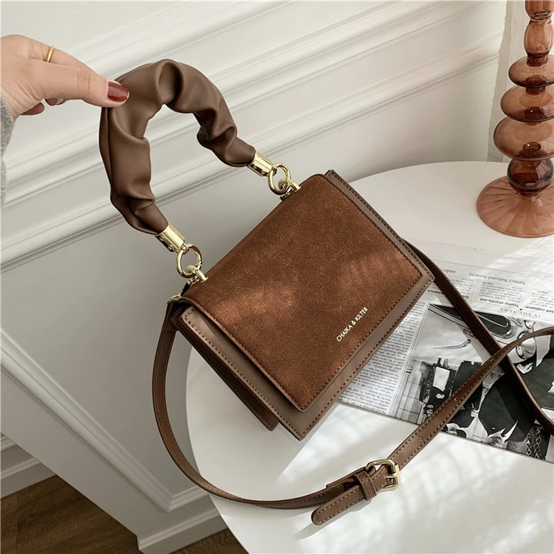 

XP1137 trendy fashion retro frosted messenger bag crossbody small square bag