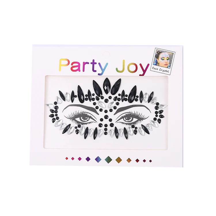 

Abundant Inventory Various Colors Natural Beautiful Face Tatoo Sticker Face Jewels Crystal Sticker, Colorful