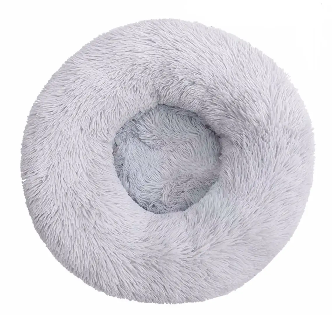 

Pet Product Cat Nest Dog Nest Pet Nest Circular Thermal Mat Soft Gery Plush for Autumn and Winter Deep Sleep Pet Bed Dog Bed