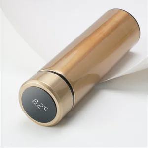 Image of Amazon Smart LED Temperature Display Insulation Bottle Intelligent thermos Stainless Steel Intelligent Vacuum Flask