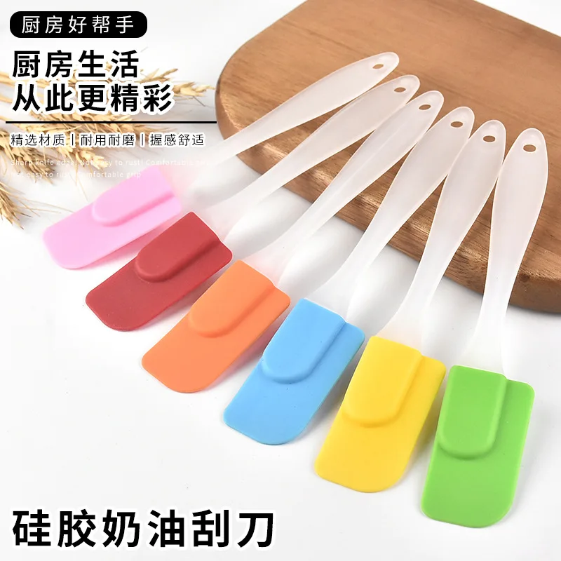 

Butter scraper cake scraper split type silicone small cream spatula, As photo