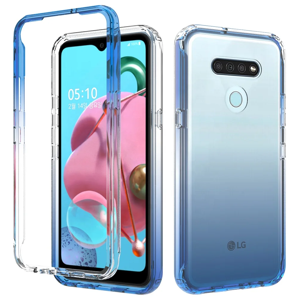 

New Arrivals Drop Resistance Clear colorful Acrylic TPU Phone Case for LG K51 mobile cover, Multi-color, can be customized