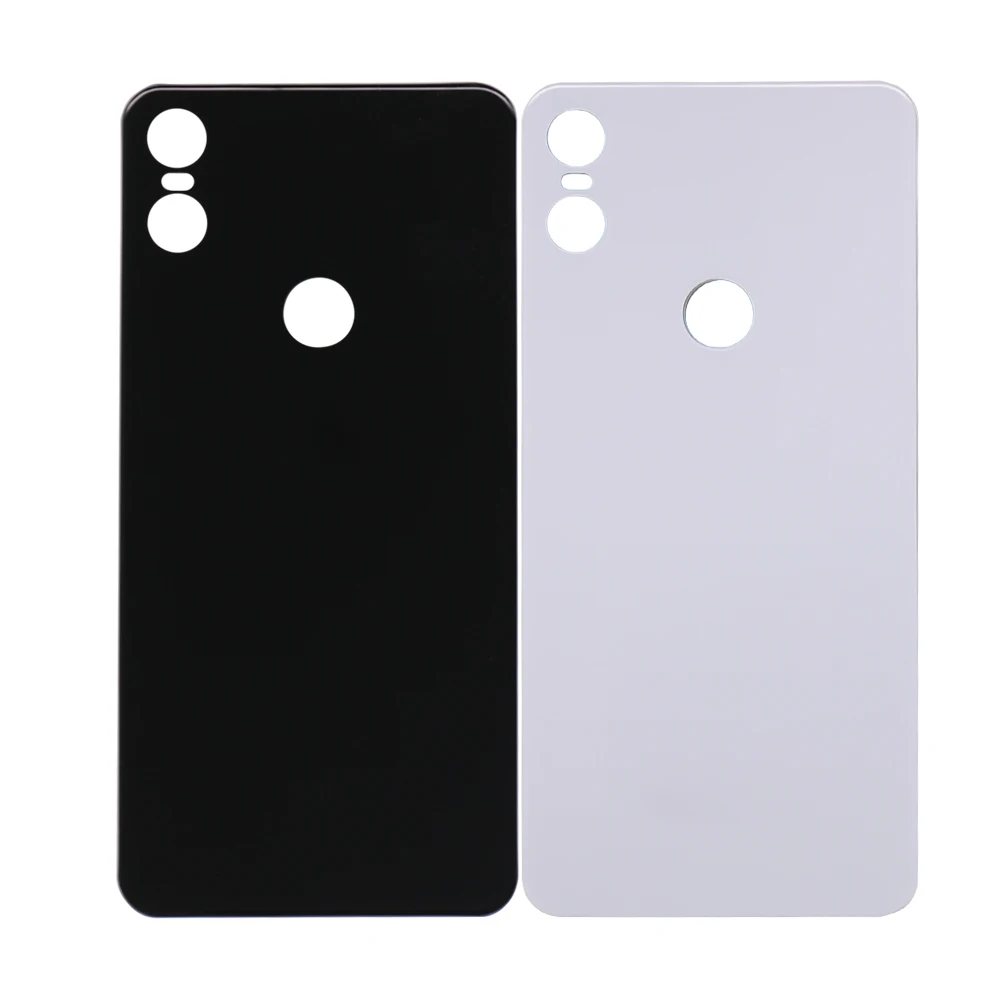 

5.9 Inch Mobile Phones Spare Parts Housing Back Cover For Motorola Moto One P30 Play Battery Cover, Black/white