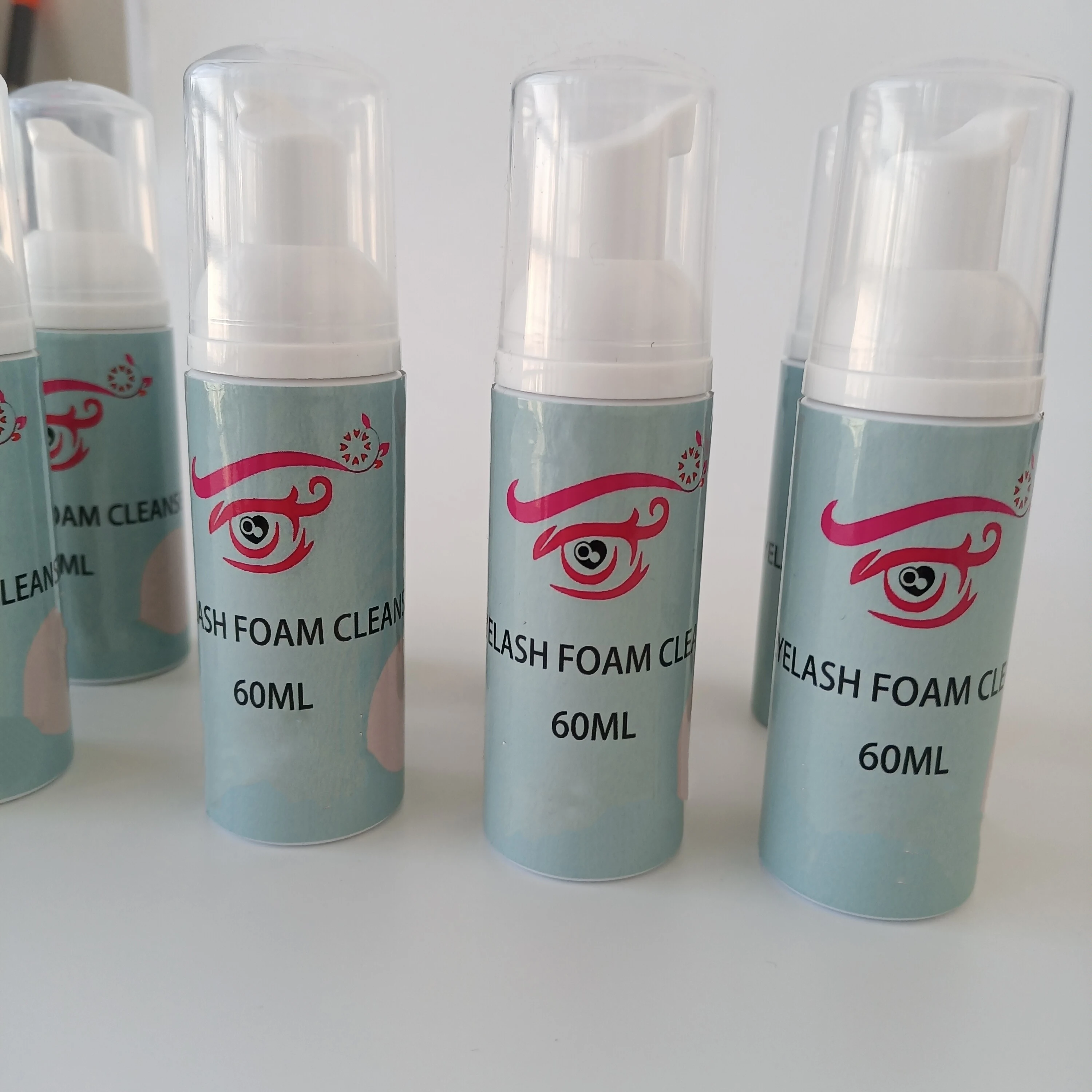 

eyelash cleanser bottle private label lash cleanser eyelashes extension professional set 0.03 volume eyelash extensions, Matte black
