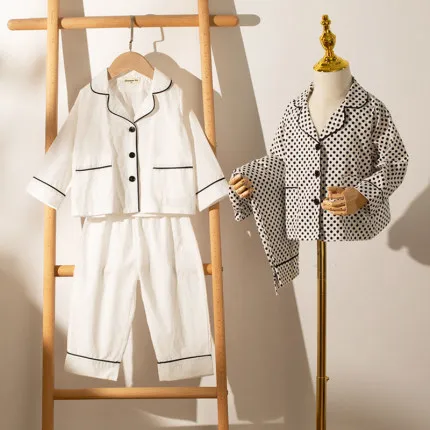 

2020 children clothes of baby pajamas suit kids cotton sleepwear set boys clothing sets