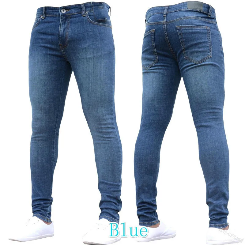 

Fashionable biker ripped skinny 100% cotton clothing men's high jeans, Customized color