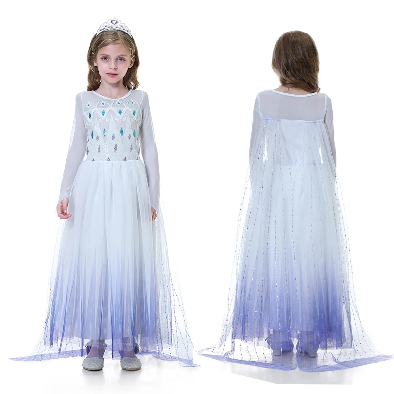 

Elsa Dress Halloween Fancy TV & Movie Costume Kids Baby Girls Dress Cosplay Clothes Robes Children Party Princess Dress