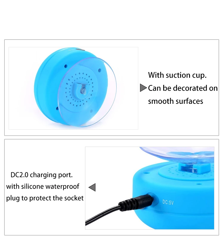 Shenzhen Factory Supplier Wholesale CE FCC ROHS IPX4 Waterproof Cheap Mini Round Shape Portable BT Speaker with MIC - ANKUX.COM