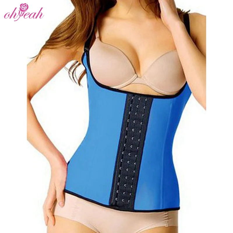 Wholesale blue neoprene compression slimming full girdle women body shaper
