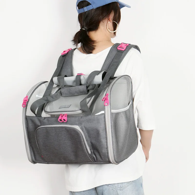 

Manufacturers wholesale multi-functional car pet bag out of single-shouldered dog handbag rod box for breathable bag, Pink/yellow/black/red/blue/gray/green
