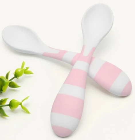 

Reduction Sale PP food grade safety travel case plastic baby feeding spoon fork