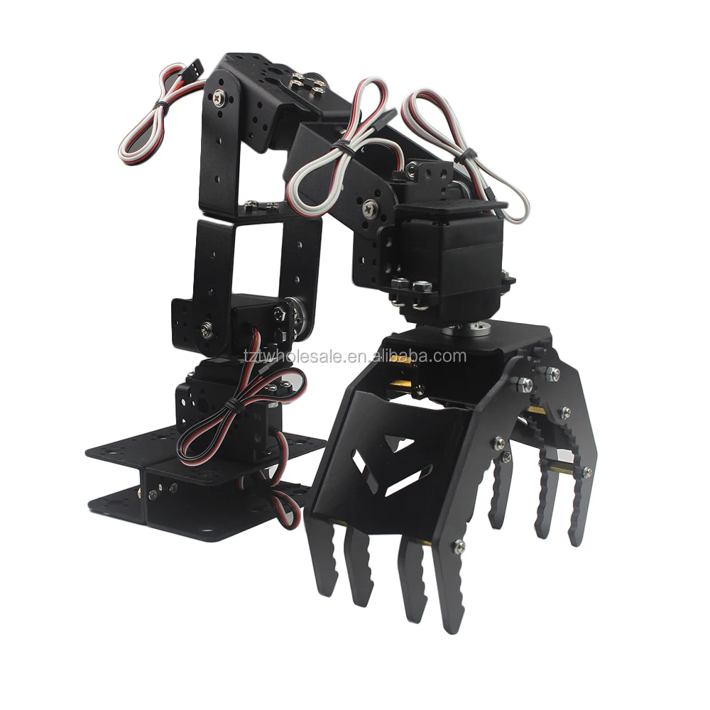 6DOF Robot Mechanical Arm Hand Clamp Claw Manipulator Frame for Arduino DIY 