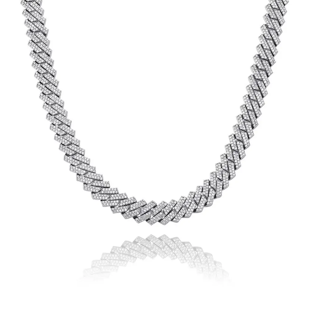 

Top Selling Cheap Prices Custom Sterling Silver Miami Cuban Link Gold Chain Choker Men Wholesale