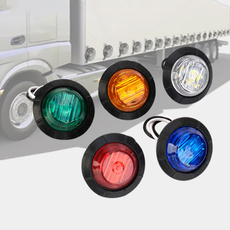 

Wholesale multifunctional truck light mini round led signal side maker light
