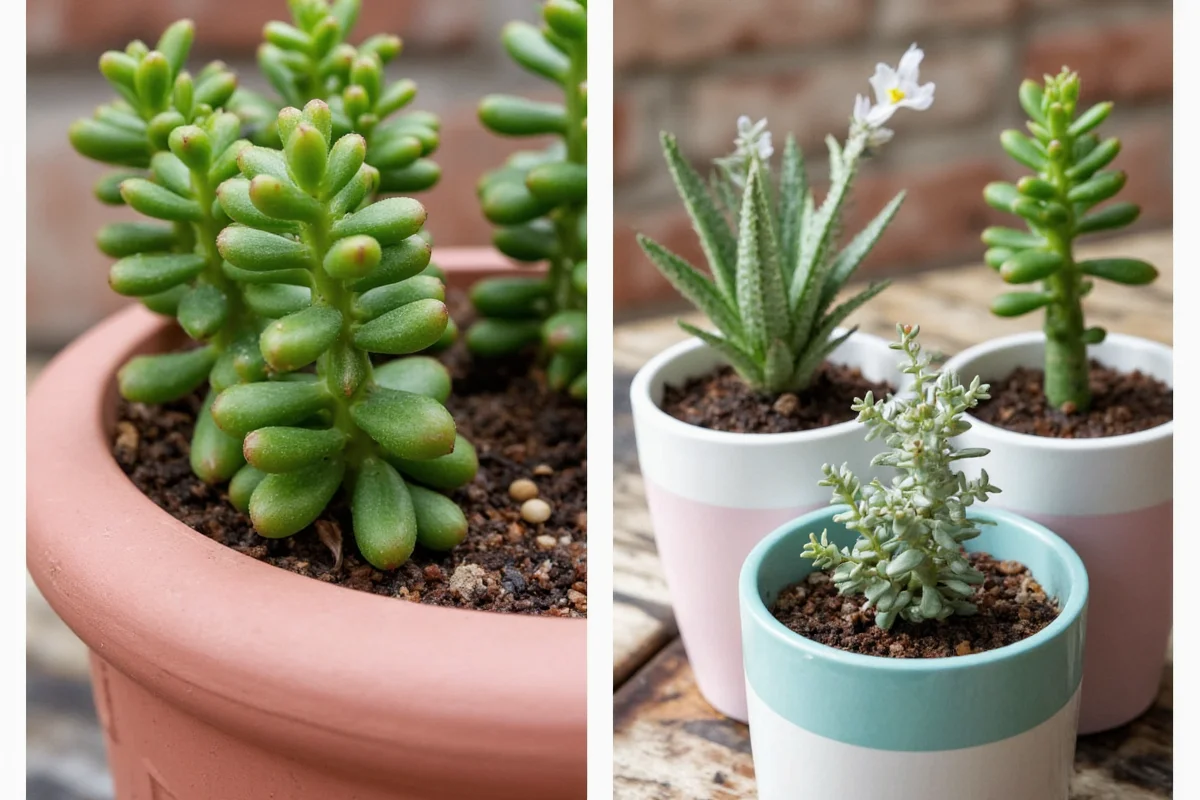 how to plant succulents in containers