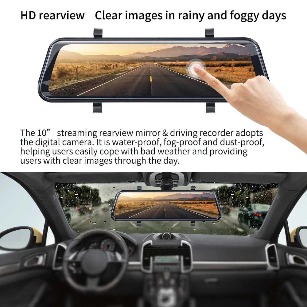 
Dash Cam 1080P Mirror 2020 new 10