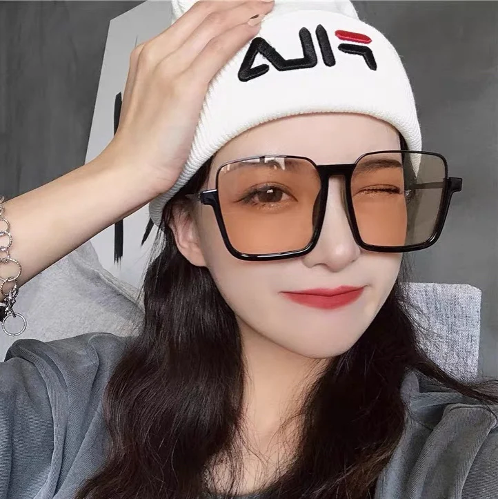 

wholesale newest designer big square oversized women vintage sunglasses, Multi colors