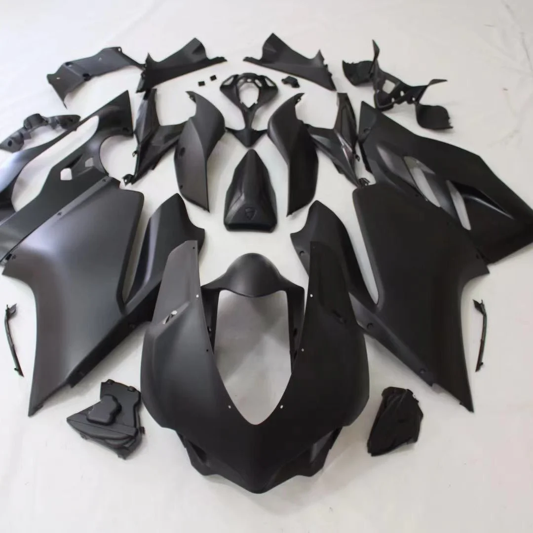 

2021 WHSC ABS Plastic Fairing Body Kits For DUCATI 959 Black, Pictures shown