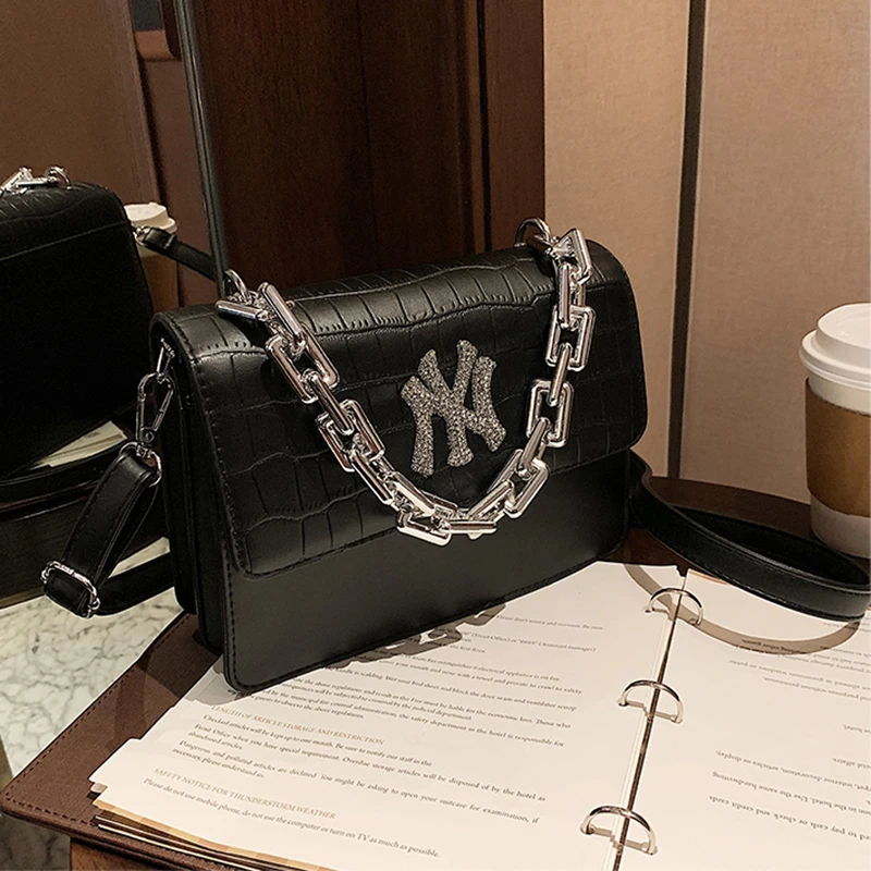 

Latest Famous Brand Stone Pattern Chains Designer Shoulder Bags Luxury Ladies Fashion Purses and Handbags for Women Flap
