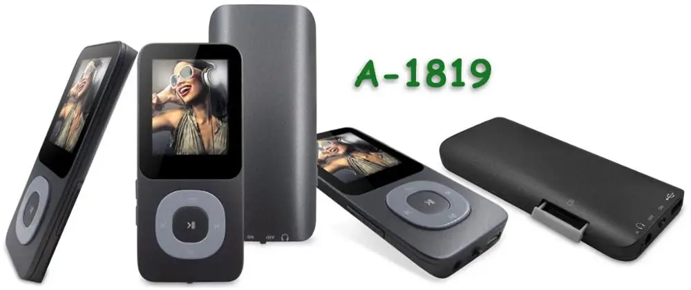 
A1819 30 Hours Playback Bluetooth MP4 Music Player 