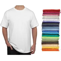 

China round neck 100% cotton or polyester blank white plain t shirts for men cotton tshirt with logo custom logo printed