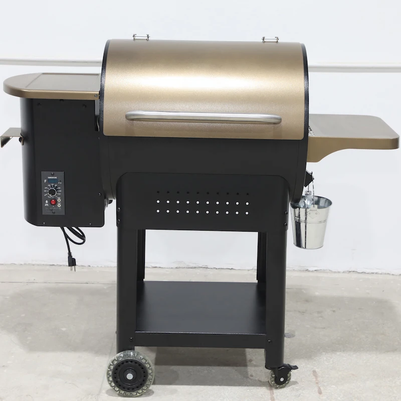 

Hot sale BBQ wood pellet grills smokers, Black