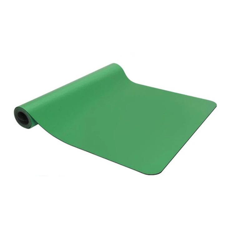 

Natual Rubber Embossing Logo Green PU Yoga Mat Color Print, Customized colors