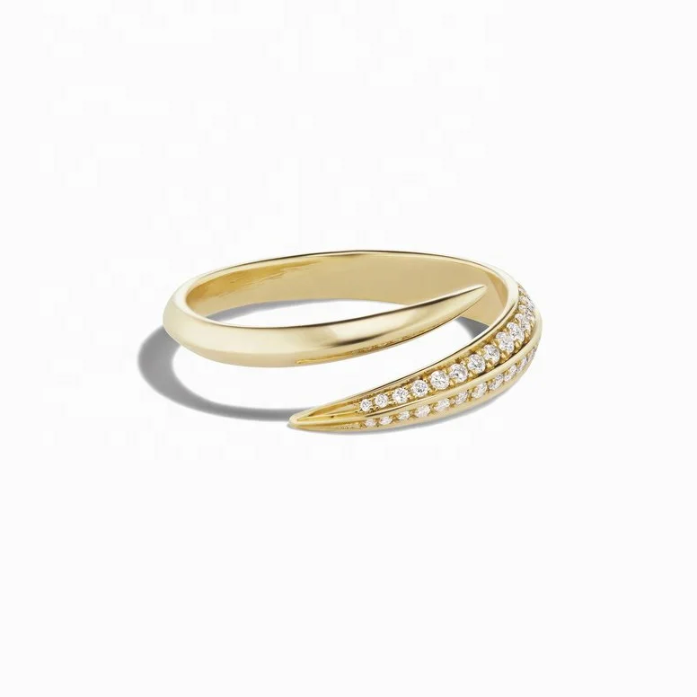 

925 Sterling Silver Jewelry Women Pave Diamond CZ Fashion Finger Ring