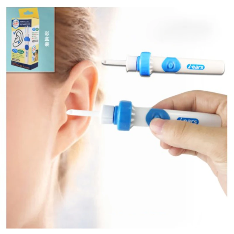 

Ears Prevent Ear-Pick Clean Swab Painless Safety Ear Wax Removal Tool Electric Ear Cleaner Easy Earwax Removal Soft Cleaner
